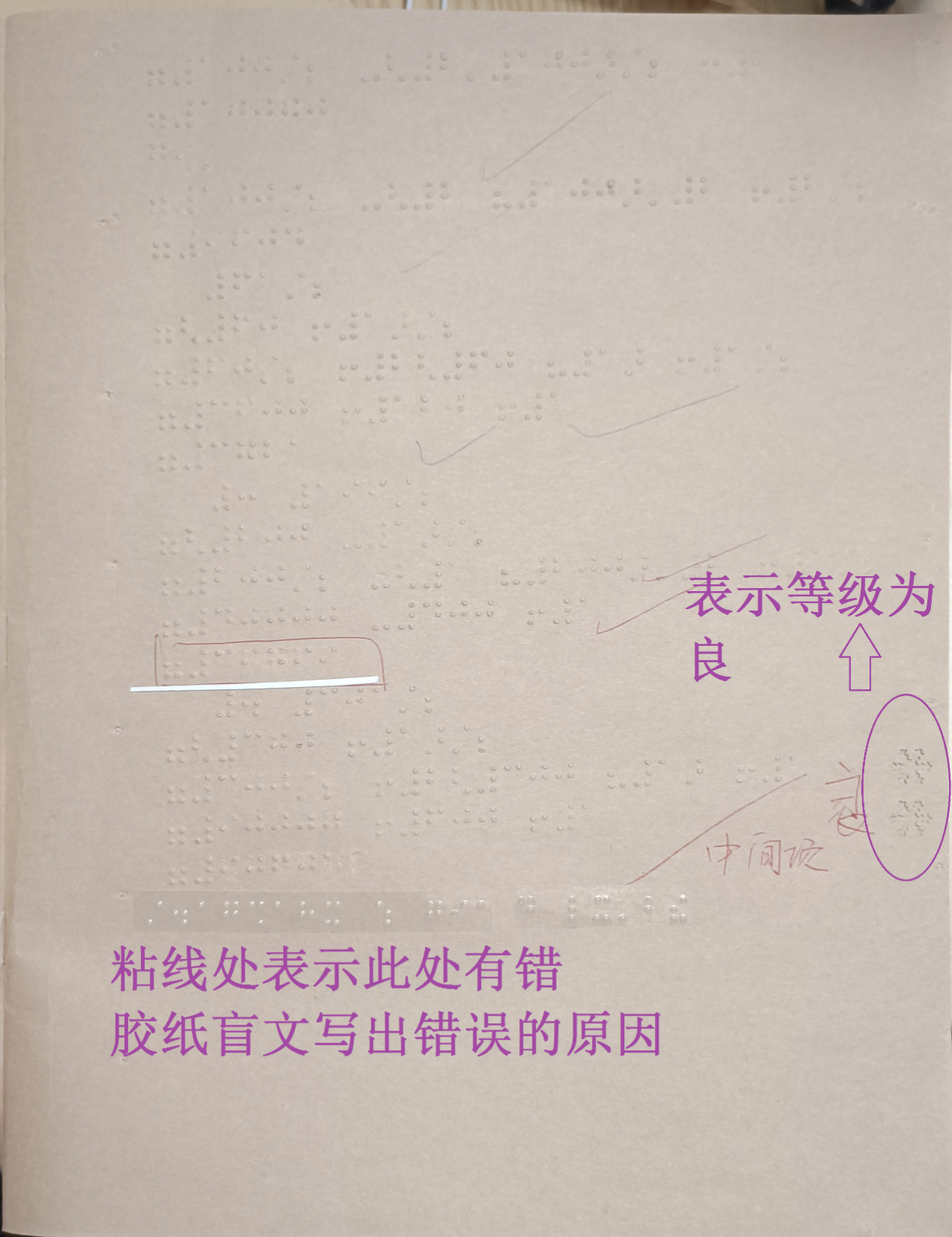 廖懿媚老師獨(dú)特的“批注法”。受訪者供圖